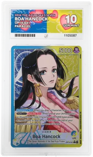 ACE 10 Gem Mint - 2026 One Piece The Azure Sea's Seven Boa Hancock #OP14-041