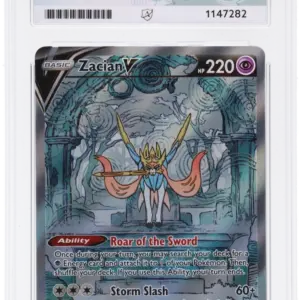 ACE 9 MINT - 2023 Pokemon Crown Zenith Zacian V #GG48/GG70