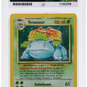 ACE 1 Poor - 1999 Pokemon Base Venusaur #15/102