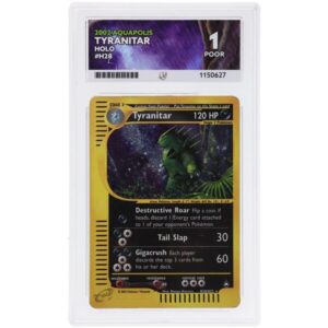 ACE 1 Poor - 2002 Pokemon Aquapolis Tyranitar #H28/H32
