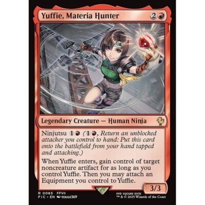 Final Fantasy Commander - 65 - Yuffie, Materia Hunter - Rare - R - Non-foil (Front)