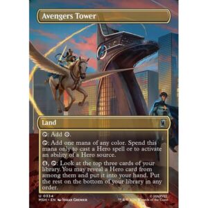 Marvel Super Heroes - 334 - Avengers Tower - Uncommon - C - Foil (Front)