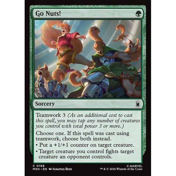 Marvel Super Heroes - 168 - Go Nuts! - Common - G - Non-foil (Front)