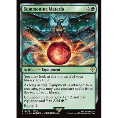 Final Fantasy Commander - 72 - Summoning Materia - Rare - G - Non-foil (Front)