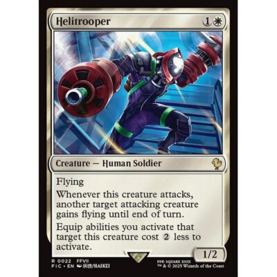 Final Fantasy Commander - 22 - Helitrooper - Rare - W - Non-foil (Front)