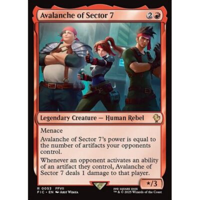 Final Fantasy Commander - 53 - Avalanche of Sector 7 - Rare - R - Non-foil (Front)