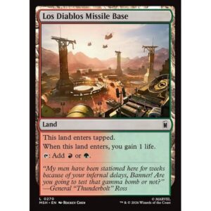 Marvel Super Heroes - 270 - Los Diablos Missile Base - Common - C - Foil (Front)