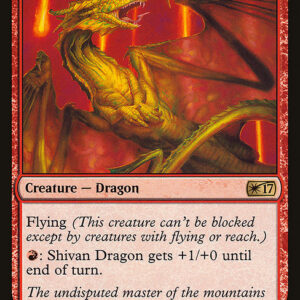 Welcome Deck 2017 - 22 - Shivan Dragon - Rare - R - Non-foil (Front)