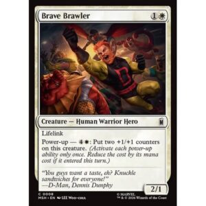 Marvel Super Heroes - 8 - Brave Brawler - Common - W - Non-foil (Front)