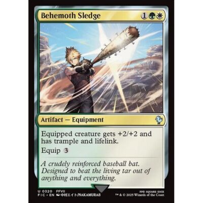 Final Fantasy Commander - 320 - Behemoth Sledge - Uncommon - WG - Non-foil (Front)