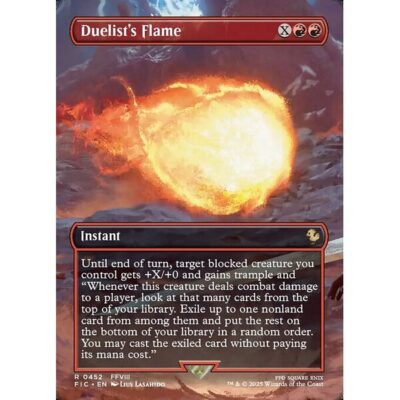 Final Fantasy Commander - 452 - Duelist's Flame - Rare - R - Foil (Front)