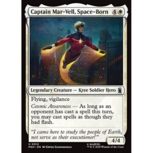 Marvel Super Heroes - 12 - Captain Mar-Vell, Space-Born - Uncommon - W - Non-foil (Front)