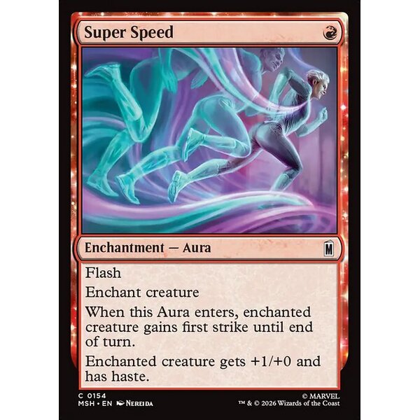Marvel Super Heroes - 154 - Super Speed - Common - R - Non-foil (Front)