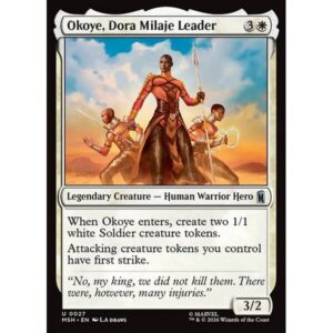 Marvel Super Heroes - 27 - Okoye, Dora Milaje Leader - Uncommon - W - Non-foil (Front)