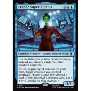 Marvel Super Heroes - 64 - Leader, Super-Genius - Rare - U - Non-foil (Front)