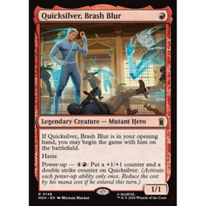 Marvel Super Heroes - 148 - Quicksilver, Brash Blur - Rare - R - Non-foil (Front)