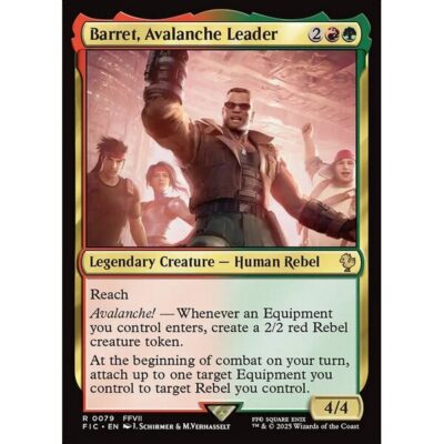 Final Fantasy Commander - 79 - Barret, Avalanche Leader - Rare - RG - Non-foil (Front)