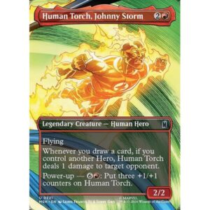 Marvel Super Heroes - 321 - Human Torch, Johnny Storm - Uncommon - R - Non-foil (Front)
