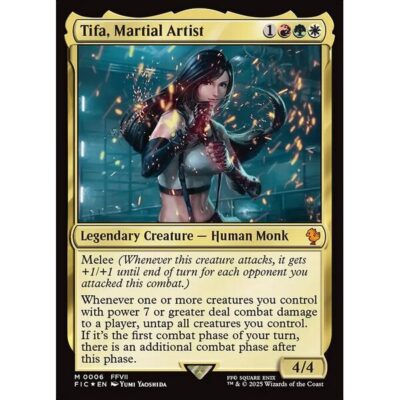 Final Fantasy Commander - 6 - Tifa, Martial Artist - Mythic - Multi - Foil (Front)