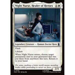 Marvel Super Heroes - 26 - Night Nurse, Healer of Heroes - Uncommon - W - Non-foil (Front)