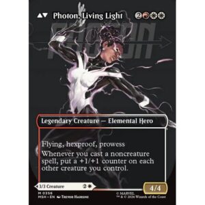 Marvel Super Heroes - 356 - Monica Rambeau // Photon, Living Light - Mythic - C - Non-foil (Back)