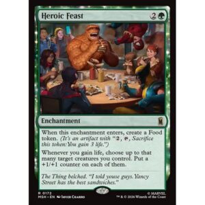 Marvel Super Heroes - 172 - Heroic Feast - Rare - G - Non-foil (Front)