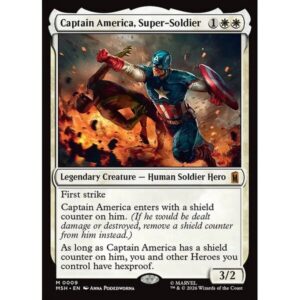 Marvel Super Heroes - 9 - Captain America, Super-Soldier - Mythic - W - Non-foil (Front)