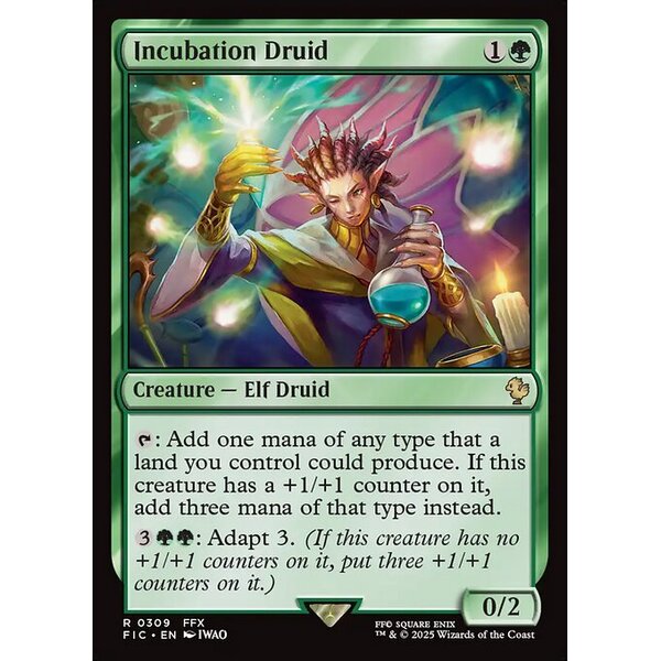 Final Fantasy Commander - 309 - Incubation Druid - Rare - G - Non-foil (Front)