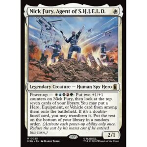 Marvel Super Heroes - 25 - Nick Fury, Agent of S.H.I.E.L.D. - Rare - W - Non-foil (Front)