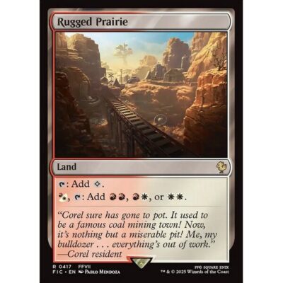 Final Fantasy Commander - 417 - Rugged Prairie - Rare - C - Non-foil (Front)