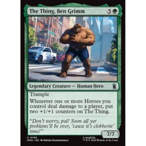 Marvel Super Heroes - 190 - The Thing, Ben Grimm - Uncommon - G - Non-foil (Front)
