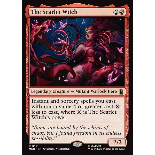 Marvel Super Heroes - 151 - The Scarlet Witch - Rare - R - Non-foil (Front)