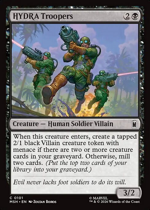 Marvel Super Heroes - 101 - HYDRA Troopers - Common - B - Foil (Front)
