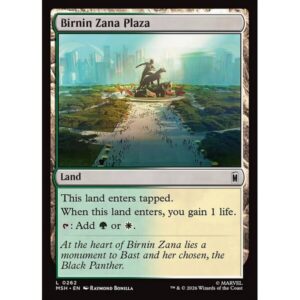 Marvel Super Heroes - 262 - Birnin Zana Plaza - Common - C - Foil (Front)