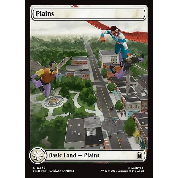 Marvel Super Heroes - 433 - Plains - Common - C - Foil (Front)