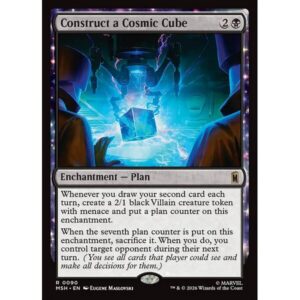Marvel Super Heroes - 90 - Construct a Cosmic Cube - Rare - B - Non-foil (Front)