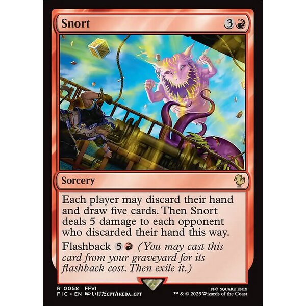 Final Fantasy Commander - 58 - Snort - Rare - R - Non-foil (Front)