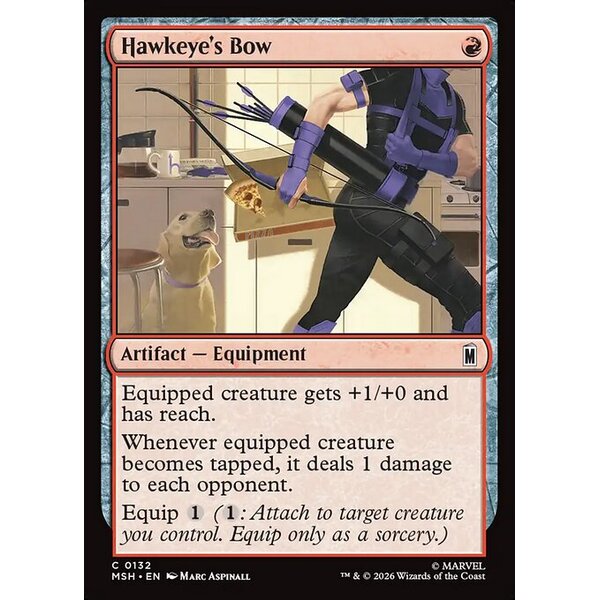 Marvel Super Heroes - 132 - Hawkeye's Bow - Common - R - Non-foil (Front)