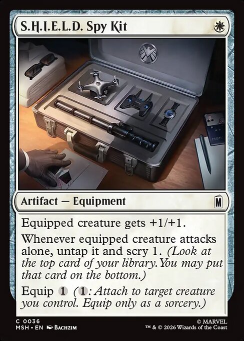 Marvel Super Heroes - 36 - S.H.I.E.L.D. Spy Kit - Common - W - Foil (Front)