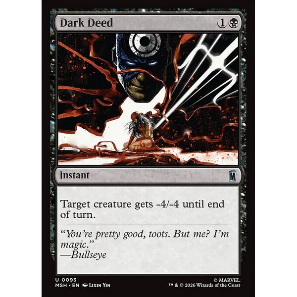 Marvel Super Heroes - 93 - Dark Deed - Uncommon - B - Non-foil (Front)