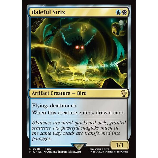 Final Fantasy Commander - 318 - Baleful Strix - Rare - UB - Non-foil (Front)