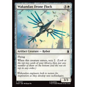 Marvel Super Heroes - 40 - Wakandan Drone Flock - Common - W - Non-foil (Front)