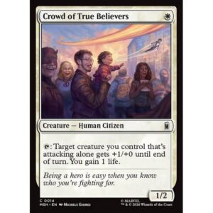Marvel Super Heroes - 14 - Crowd of True Believers - Common - W - Non-foil (Front)
