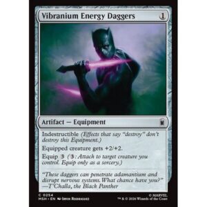 Marvel Super Heroes - 254 - Vibranium Energy Daggers - Common - C - Foil (Front)