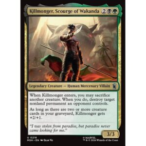 Marvel Super Heroes - 218 - Killmonger, Scourge of Wakanda - Uncommon - BG - Foil (Front)