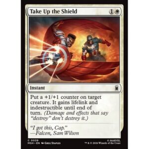 Marvel Super Heroes - 39 - Take Up the Shield - Common - W - Non-foil (Front)