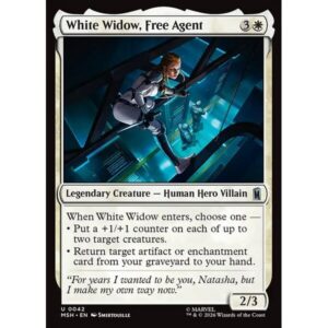 Marvel Super Heroes - 42 - White Widow, Free Agent - Uncommon - W - Non-foil (Front)