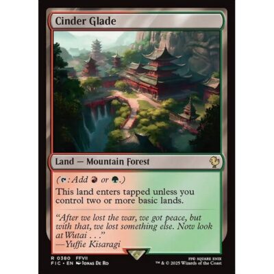 Final Fantasy Commander - 380 - Cinder Glade - Rare - C - Non-foil (Front)