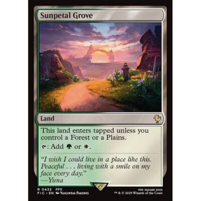 Final Fantasy Commander - 432 - Sunpetal Grove - Rare - C - Non-foil (Front)