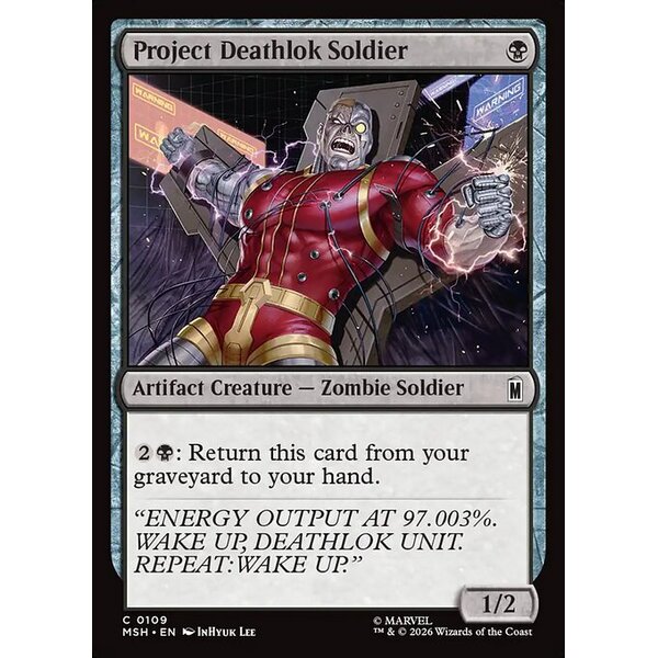 Marvel Super Heroes - 109 - Project Deathlok Soldier - Common - B - Non-foil (Front)
